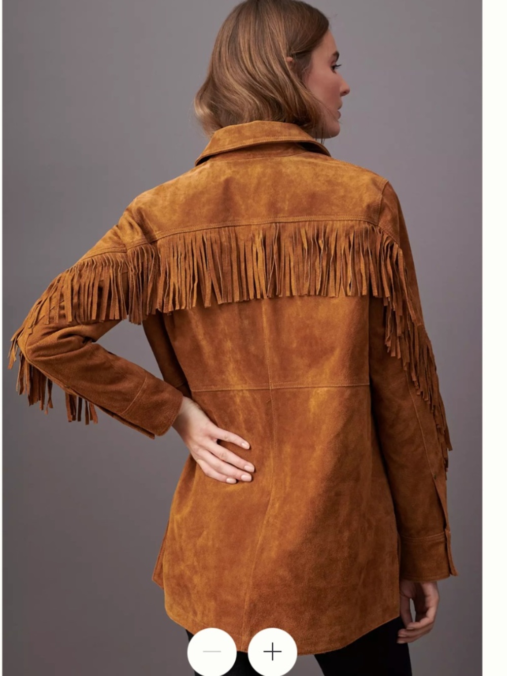 NWT Anthropologie Pilcro Danae Fringed Suede Jacket Sz SP - Picture 2 of 12